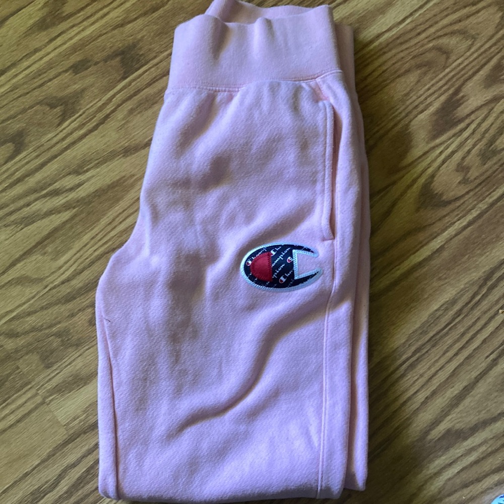 Pink CHAMPION reverse weave sweatpants